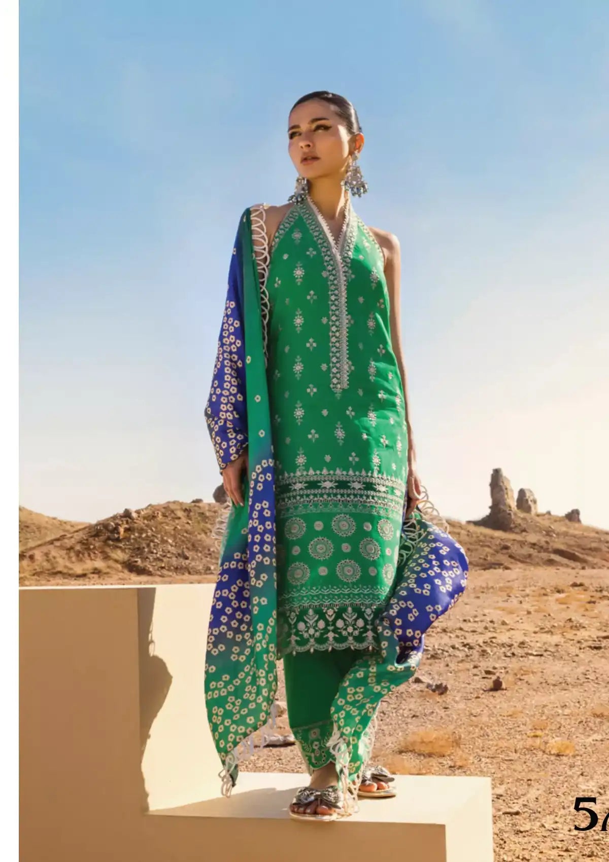 Zainab Chottani Luxury Chikankari'23 ZC-05A - Mohsin Saeed Fabrics