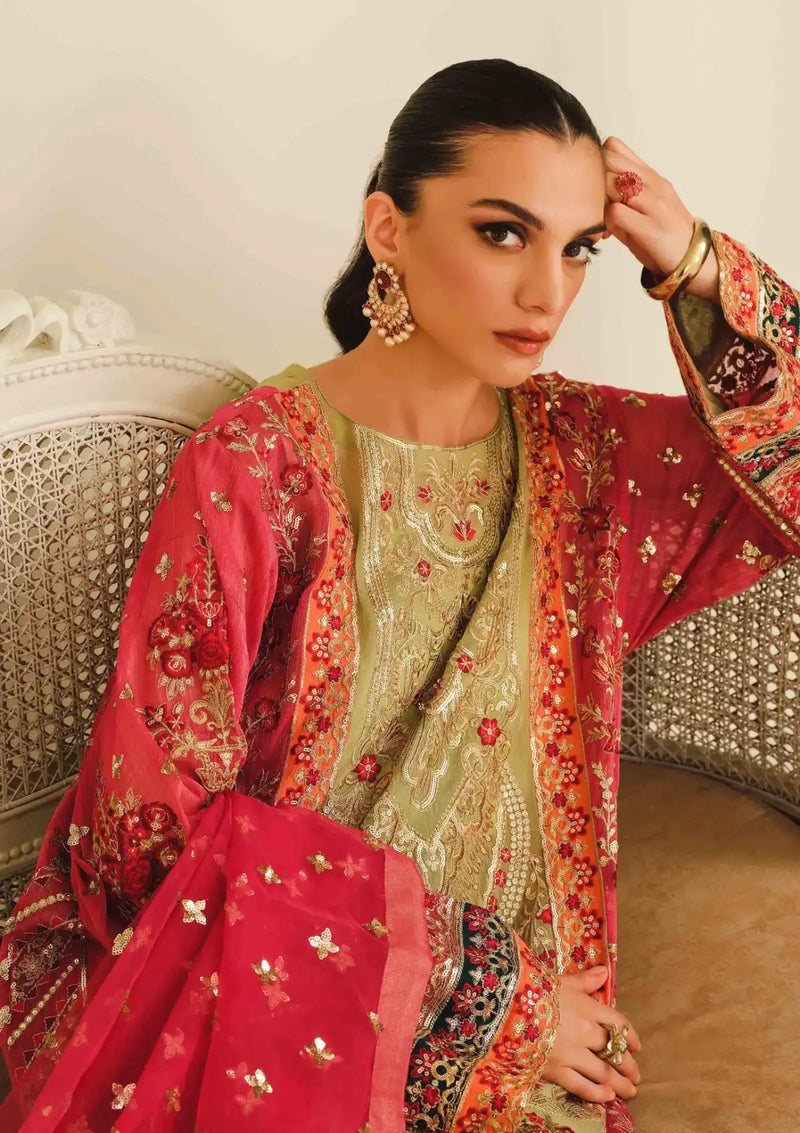 Maryum & Maria Formal Dress - Zarah (SFD-0057) is available at Mohsin Saeed Fabrics online shop All the top women brands in pakistan such as Freesia, Maria b, Zara Shahjahan, Asim Jofa, Zaha, Elan, Crimson, Sobia Nazir, Maryam n Maria, Hussain Rehar, Marjjan, Anaya by Kiran Chaudhary, johra, Shaista, farah talib aziz and Gul Ahmed. 