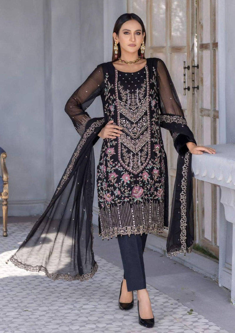Aayra Emb Chiffon'23 D-02 - Mohsin Saeed Fabrics