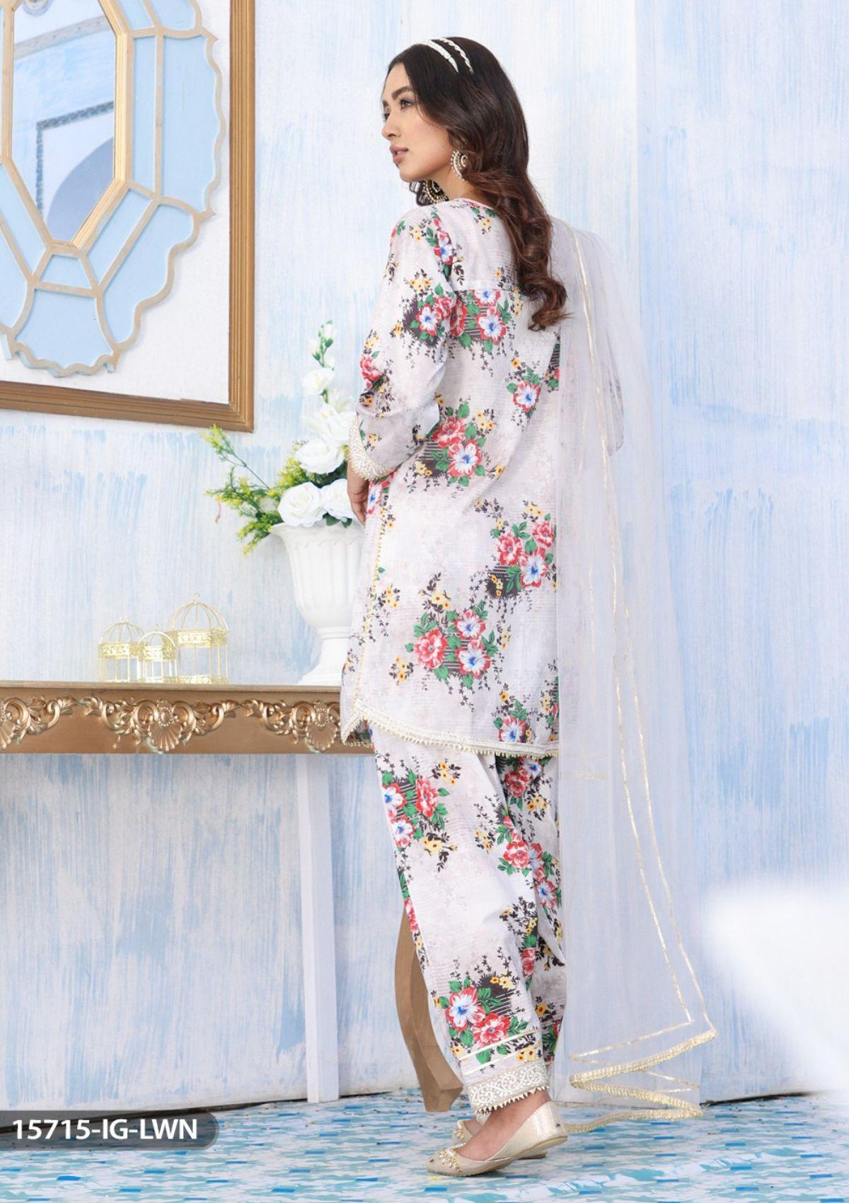 ShaPosh Casual Pret (15715-IG-LWN) - Mohsin Saeed Fabrics