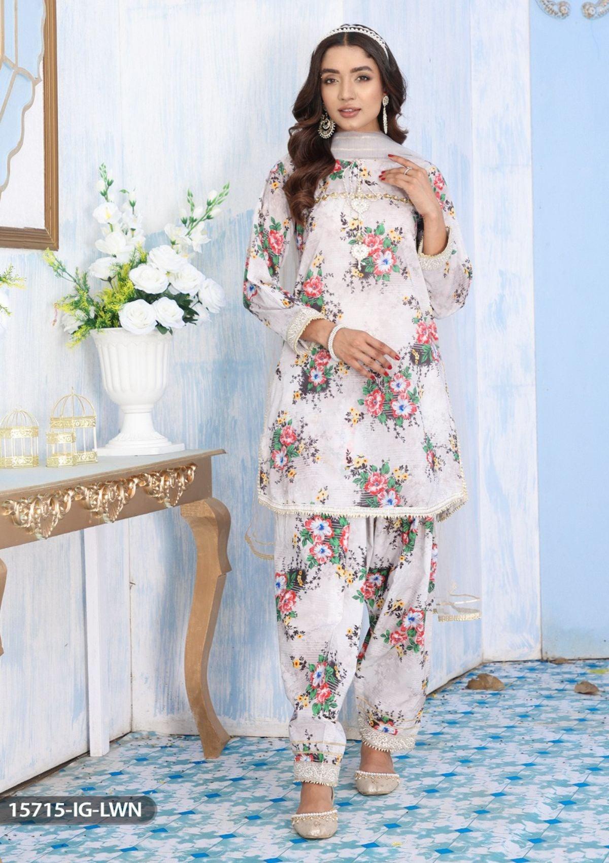 ShaPosh Casual Pret (15715-IG-LWN) - Mohsin Saeed Fabrics