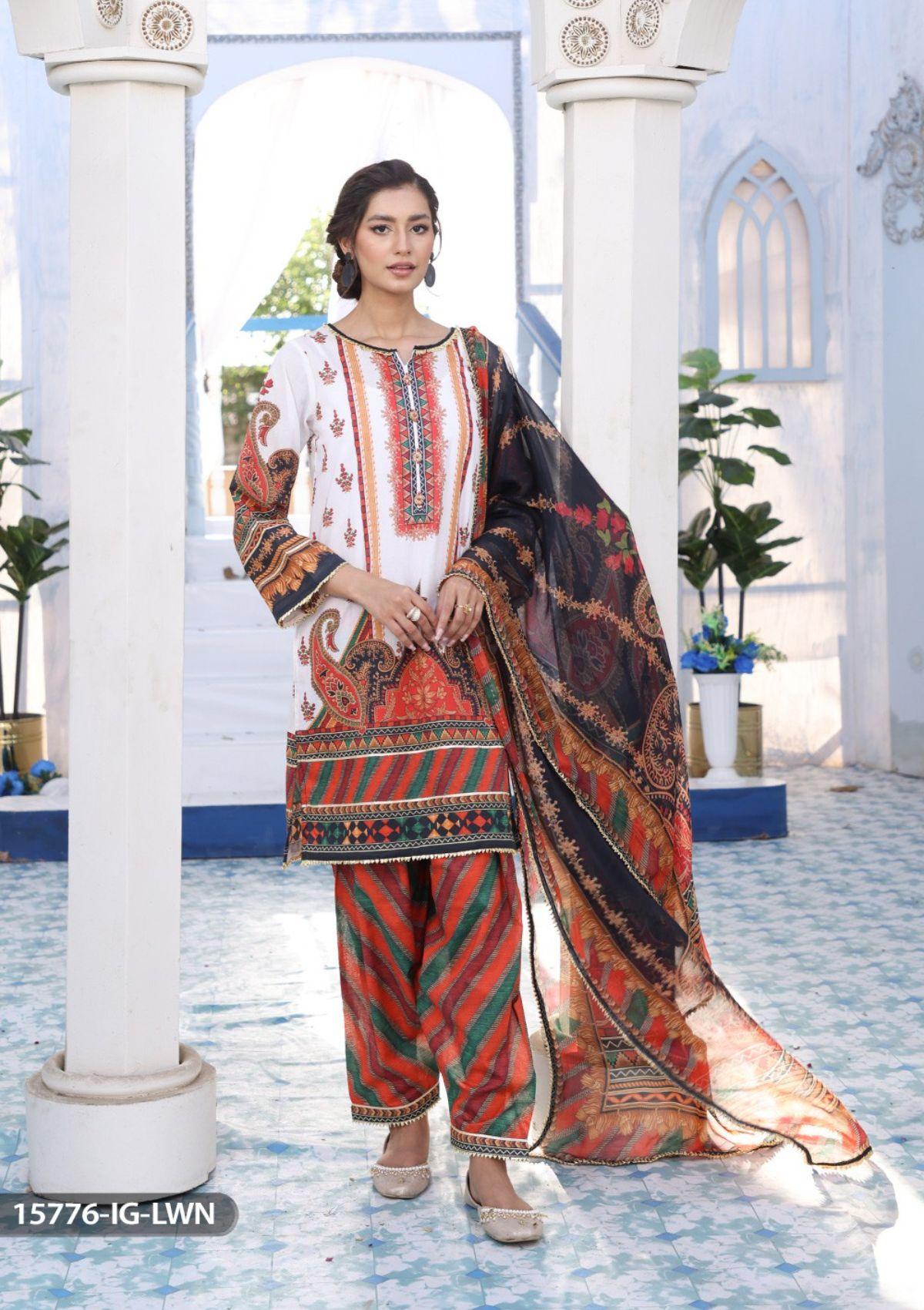 ShaPosh Casual Pret (15776-IG-LWN) - Mohsin Saeed Fabrics