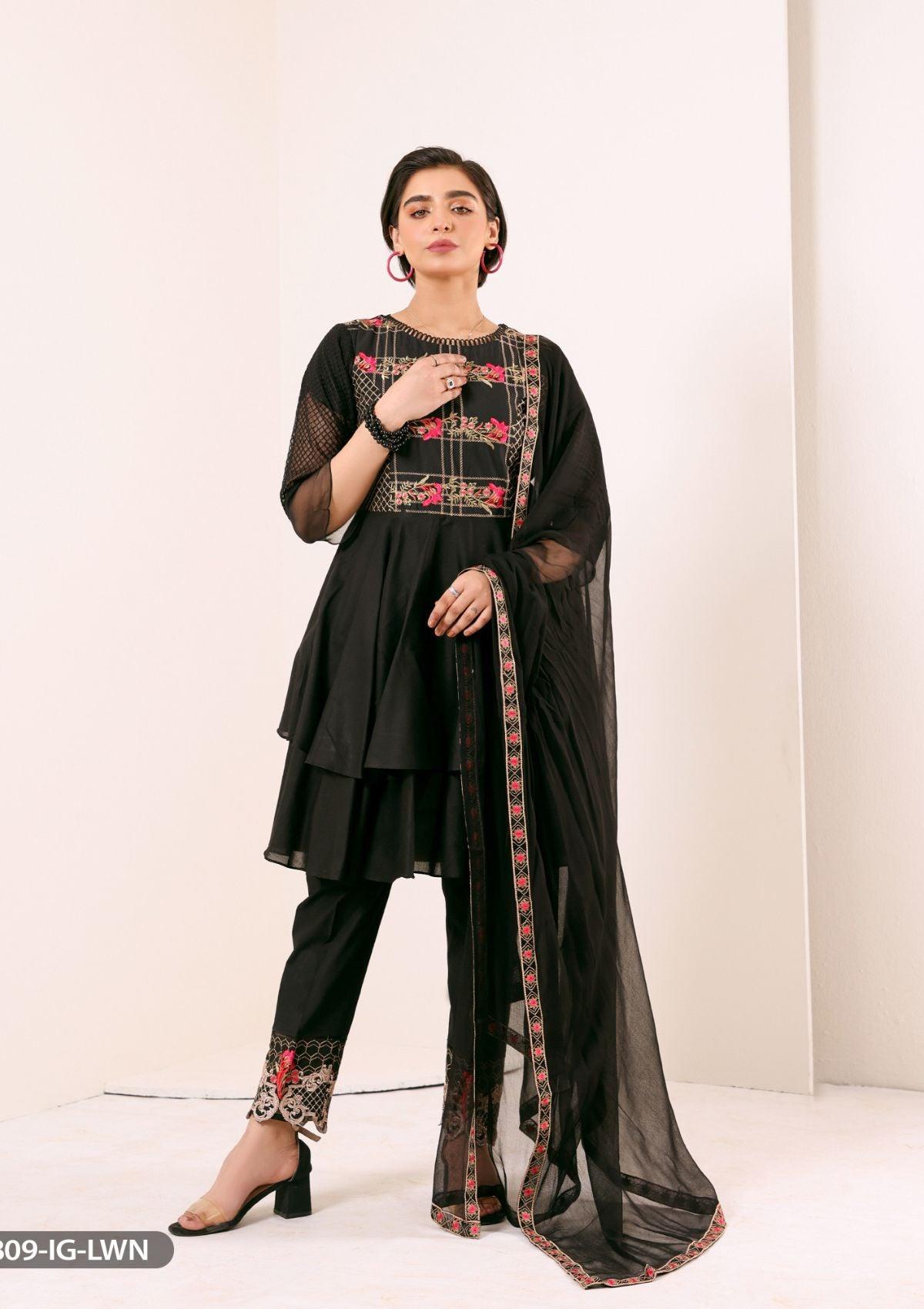 ShaPosh Casual Pret (15809-IG-LWN) - Mohsin Saeed Fabrics