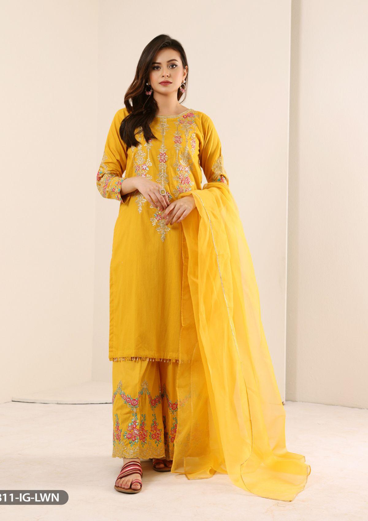 ShaPosh Casual Pret (15811-IG-J.LWN) - Mohsin Saeed Fabrics