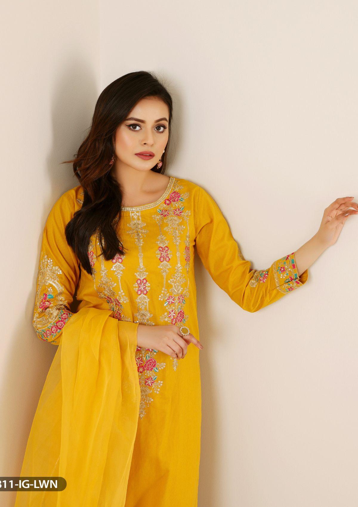 ShaPosh Casual Pret (15811-IG-J.LWN) - Mohsin Saeed Fabrics