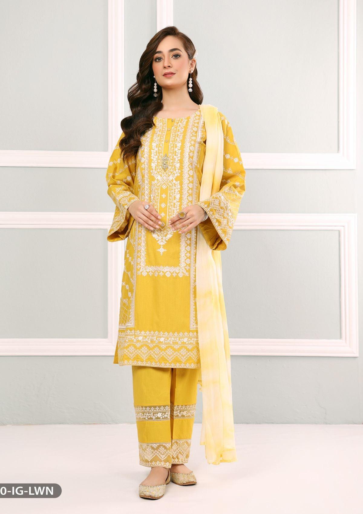 ShaPosh Casual Pret (15820-IG-J.LWN) - Mohsin Saeed Fabrics