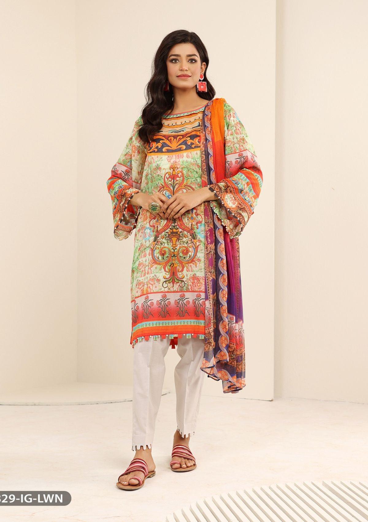 ShaPosh Casual Pret (15829-IG-LWN) - Mohsin Saeed Fabrics