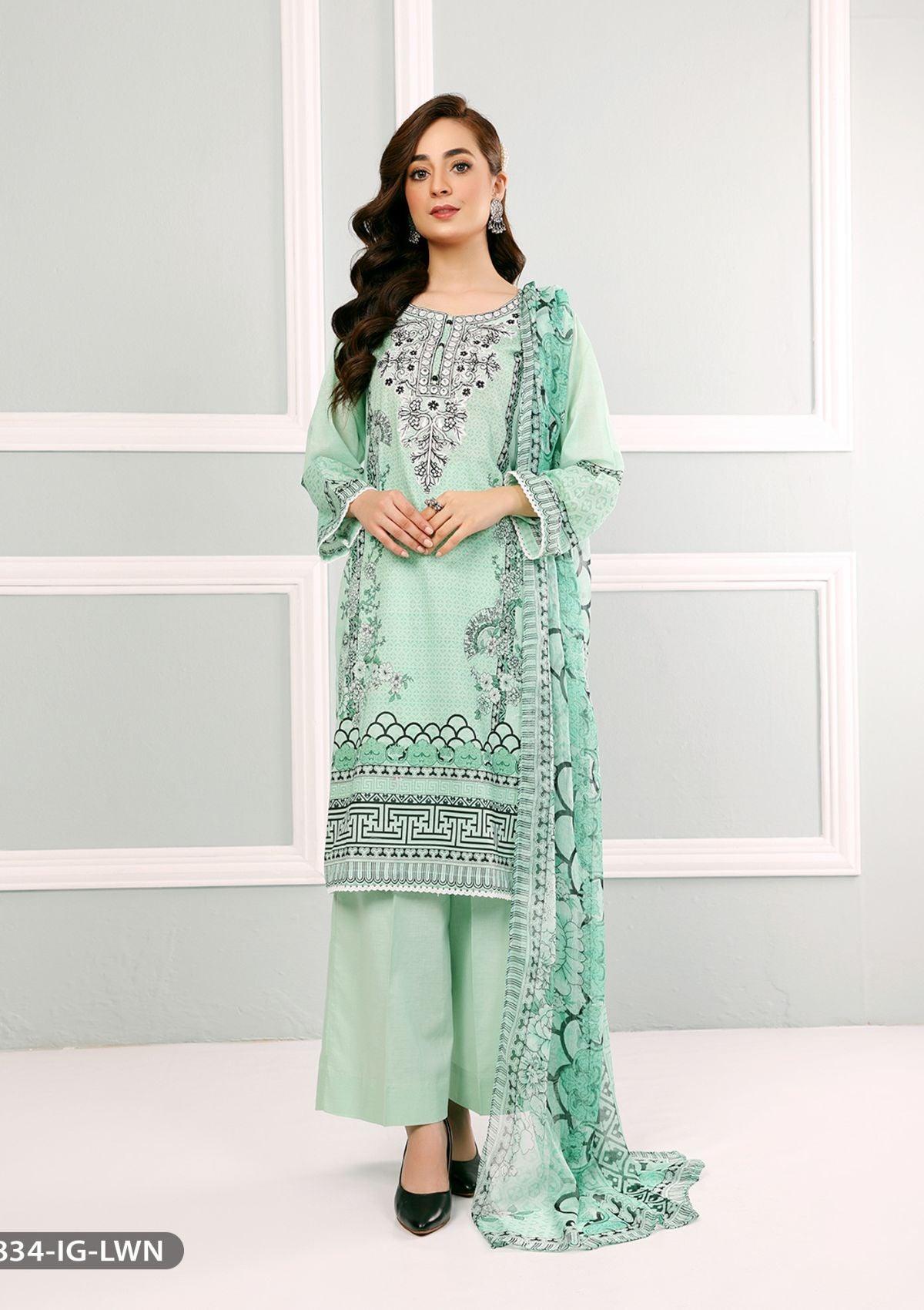 ShaPosh Casual Pret (15834-IG-LWN) - Mohsin Saeed Fabrics