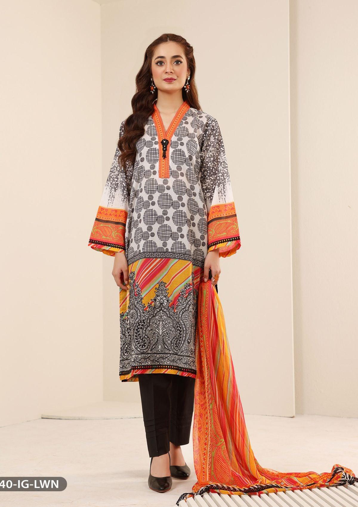 ShaPosh Casual Pret (15840-IG-LWN) - Mohsin Saeed Fabrics