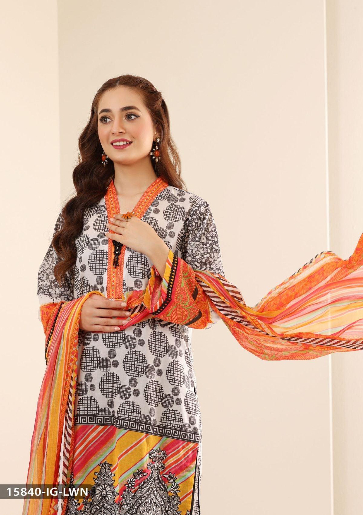 ShaPosh Casual Pret (15840-IG-LWN) - Mohsin Saeed Fabrics