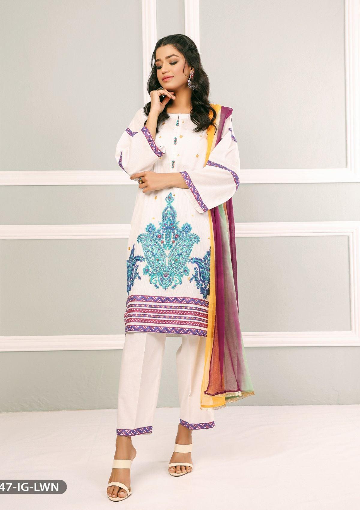 ShaPosh Casual Pret (15847-IG-LWN) - Mohsin Saeed Fabrics