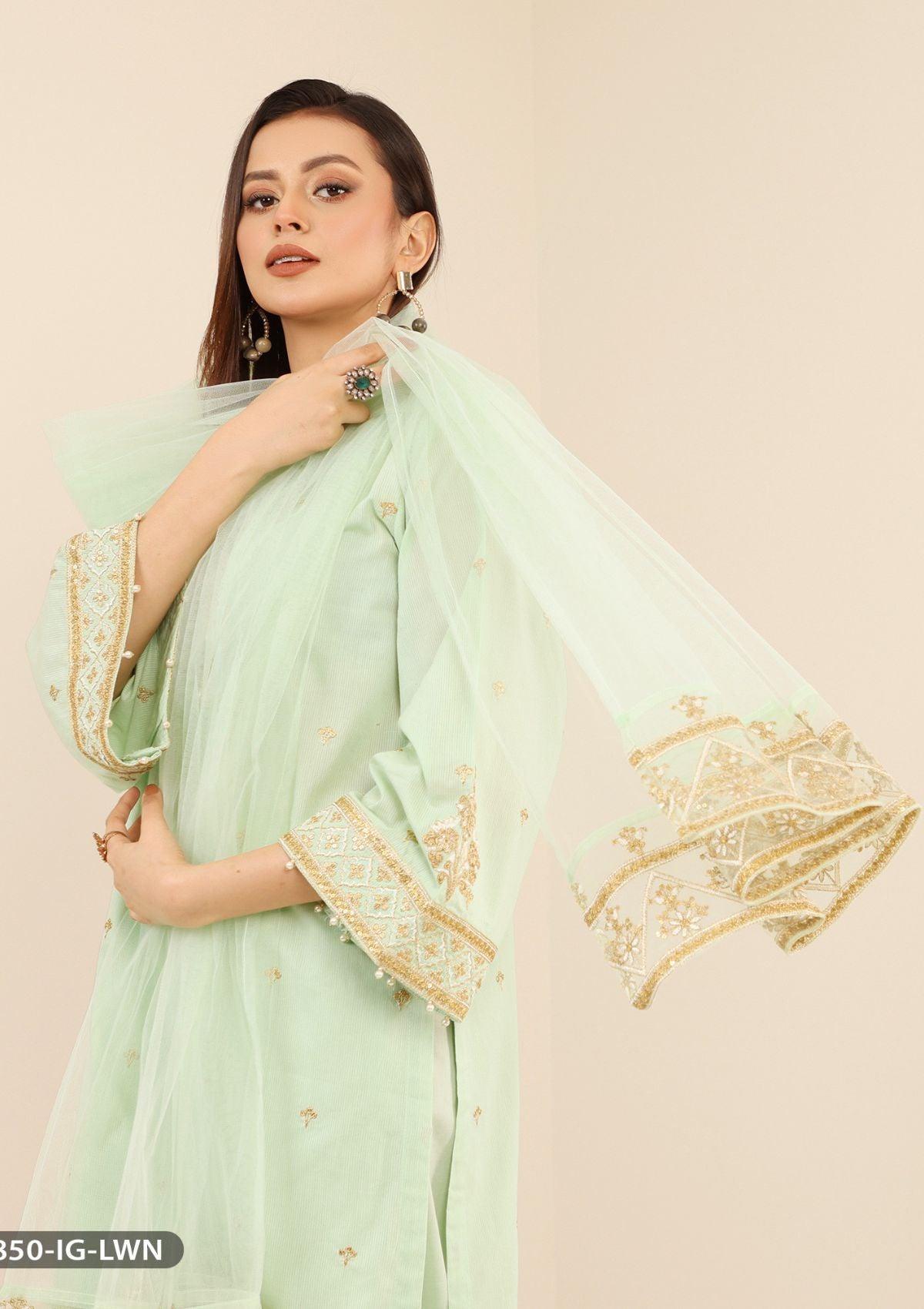 ShaPosh Casual Pret (15850-IG-LWN) - Mohsin Saeed Fabrics