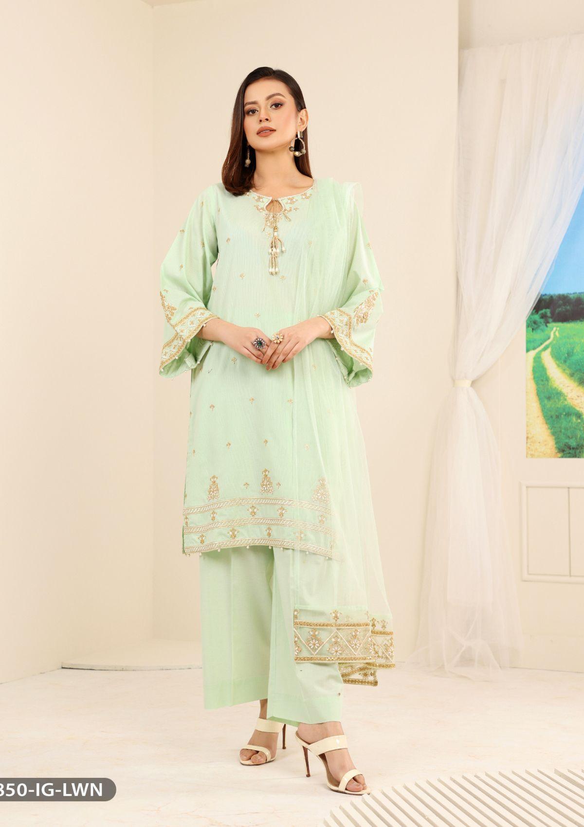 ShaPosh Casual Pret (15850-IG-LWN) - Mohsin Saeed Fabrics