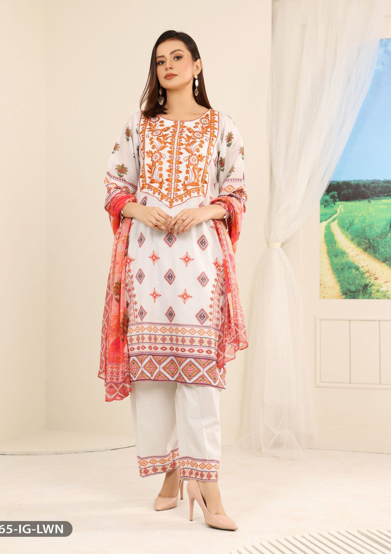 ShaPosh Casual Pret (15865-IG-LWN) - Mohsin Saeed Fabrics