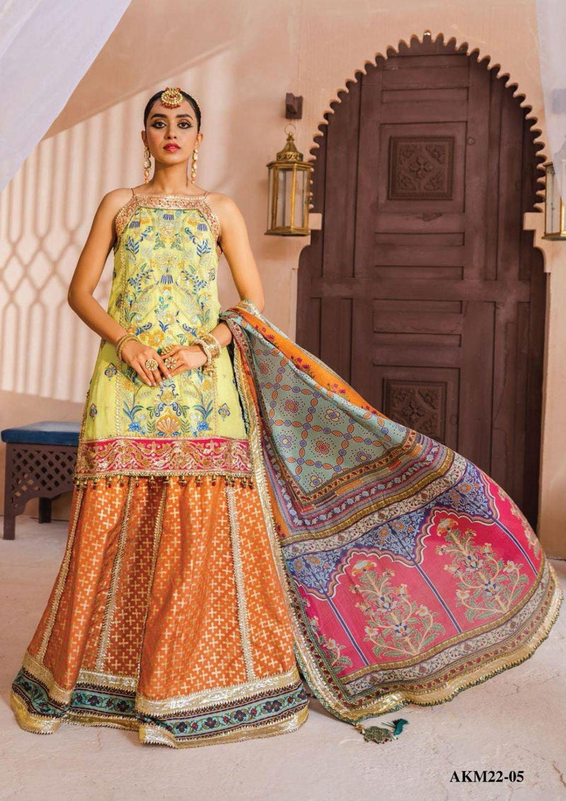 Anaya Dhanak Emb Chiffon'22 AKM-05 Shazmeen - Mohsin Saeed Fabrics