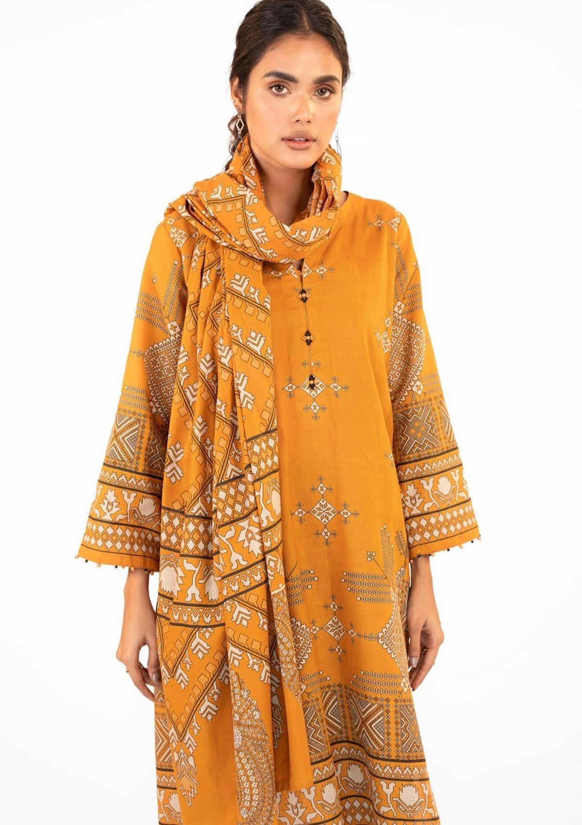 Al Karam Winter'22 Vol-01 FW-16 (Yellow) is available at Mohsin Saeed Fabrics online shop All the top women brands in pakistan such as Freesia, Maria b, Zara Shahjahan, Asim Jofa, Zaha, Elan, Crimson, Sobia Nazir, Maryam n Maria, Hussain Rehar, Marjjan