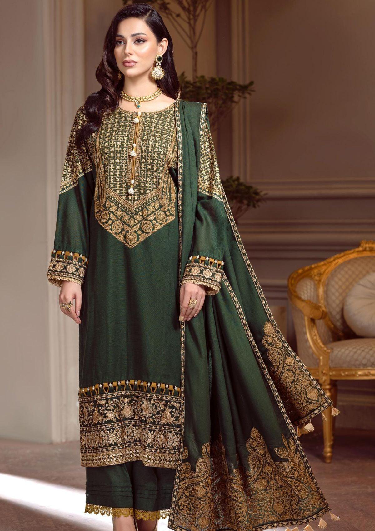 Eshaisha Premium Emb Winter'22 EAW-519 - Mohsin Saeed Fabrics