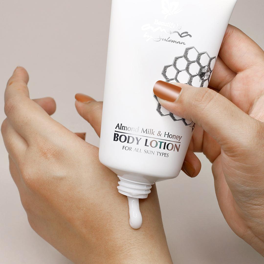 Almond Milk & Honey - BODY LOTION (for all skin types) - Mohsin Saeed Fabrics