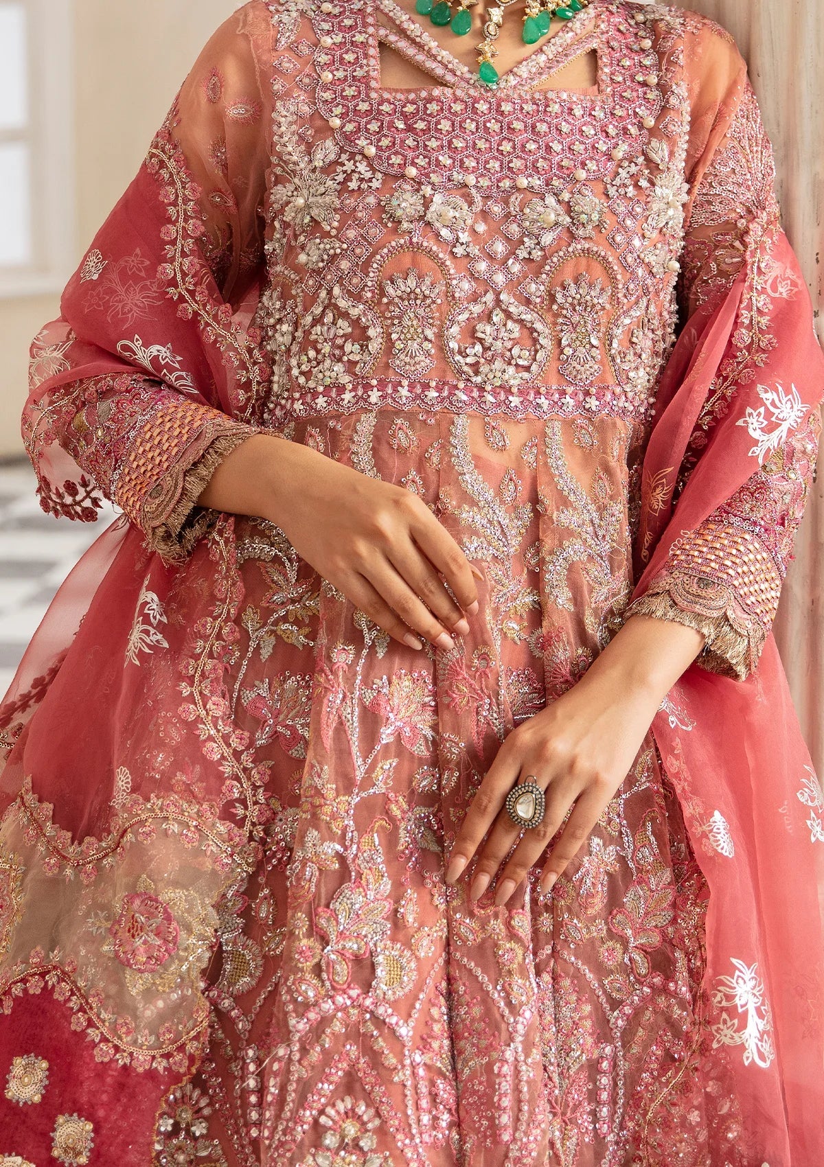 Elaf Celebration Handwork'23 ECH-06 PAREEZAH - Mohsin Saeed Fabrics