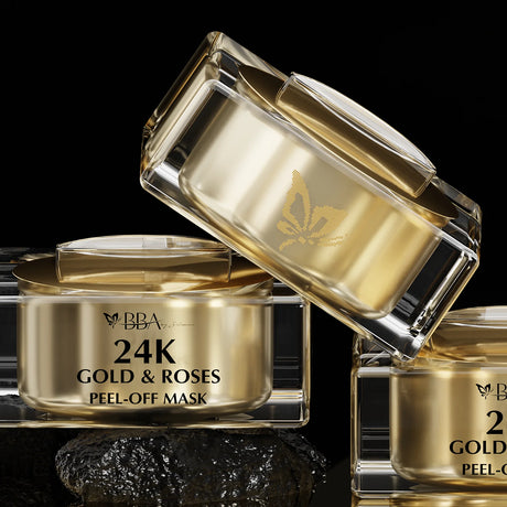 24K GOLD & ROSES PEEL-OFF MASK - Mohsin Saeed Fabrics