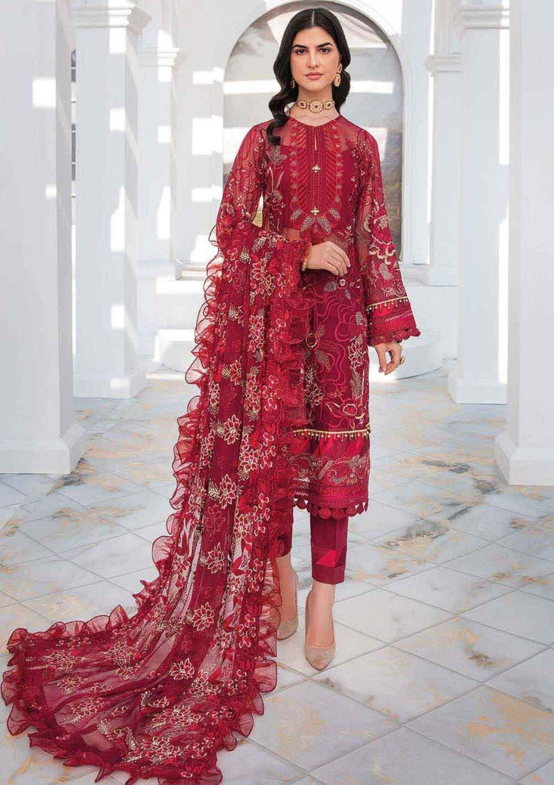 Gul Ahmad  Emb Chiffon'22 LE-22002 - Mohsin Saeed Fabrics
